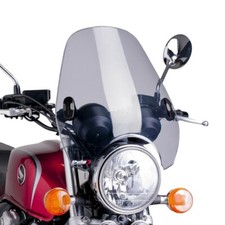 Windshield Puig Custom II for Triumph Bonneville Speedmaster light smoke