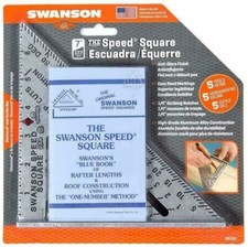 Swanson 7 Inch Speed Square Imperial Measure  Roofing Rafter Square S0101