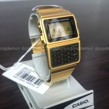CASIO DBC-611G-1DF Unisex Gold Databank Watch Stainless Steel Calculator New