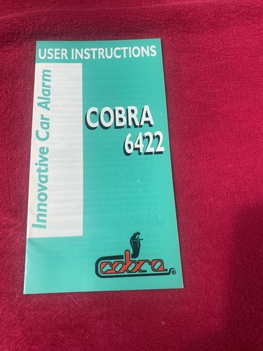 Cobra 6422 car alarm user - cobra,