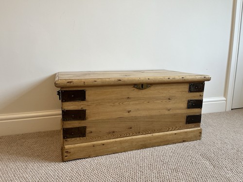 Vintage pine chest - vintage,