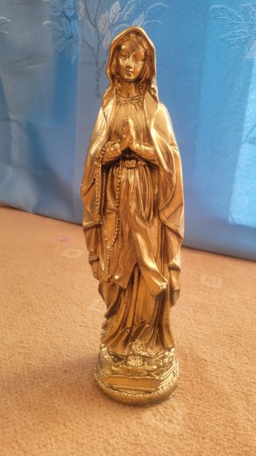 Virgin mary statue gold - virgin,