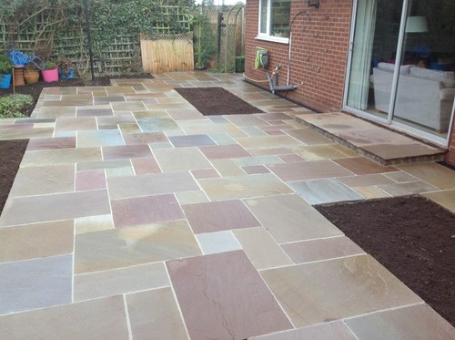 Sandstone paving split packs - sandstone,