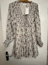 Zara Boho Smocked Floral Mini