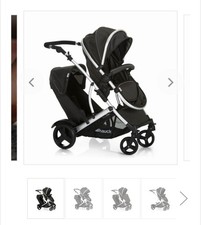Hauck Double Pushchair Duett 2 Baby and Toddler Reversible Seat Compact Foldable