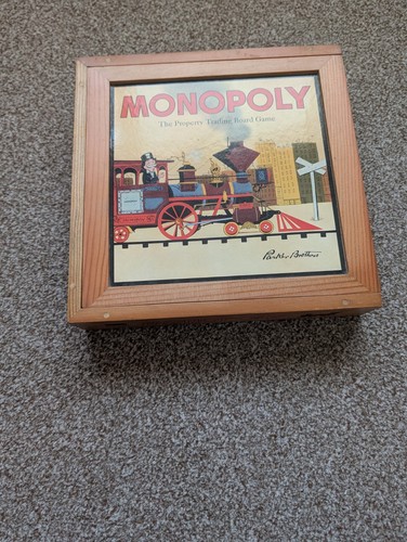 Monopoly wooden vintage - monopoly,