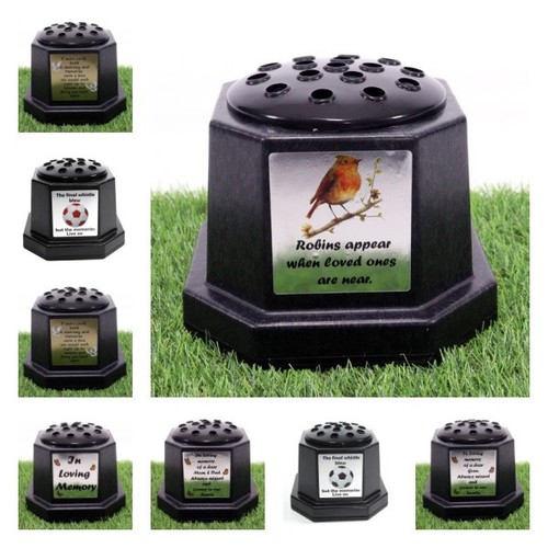 Memorial grave flower pot vase - memorial,
