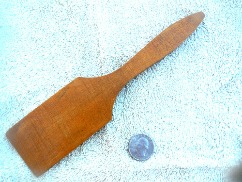 Old wood butter - , paddle