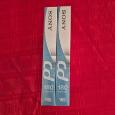 2x Sony CD 180 VHS Blank Video