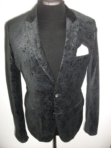 Paisley velvet velour tuxedo - velvet,