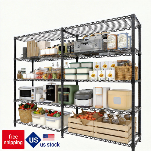 Metal storage shelves - metal, 5-tier