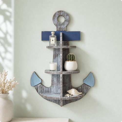 Boat wall shelf - shelf, blue