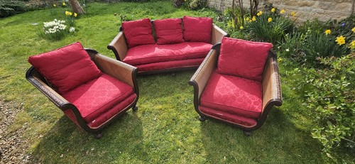 Antique piece bergere suite - 3,