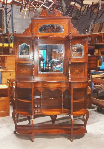 Antique rosewood chiffonier - rosewood,