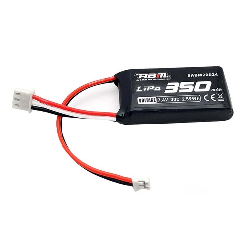 Abm 350mah 2s lipo - 7.4v,