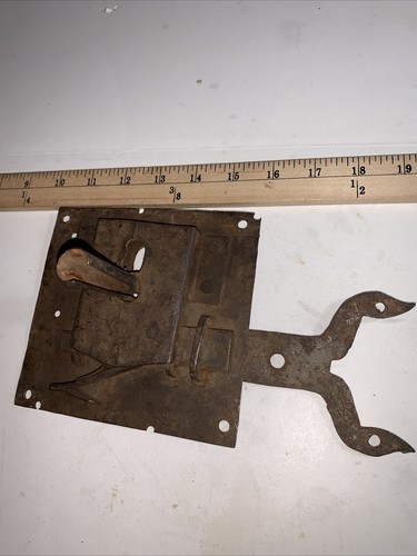 Vintage forged door - forged, latch