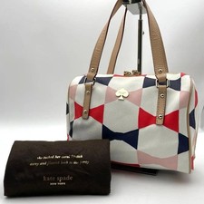 Kate Spade Multicolored Leather Handbag With Ribbon Pattern