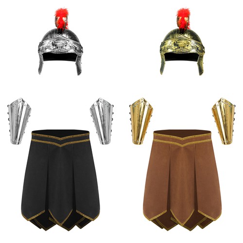 Men faux suede armor skirt - faux,