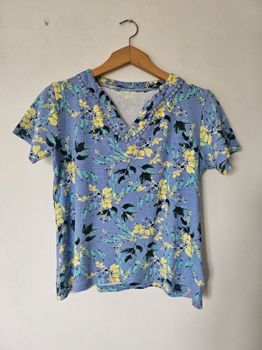 Ewm blue floral crochet short - floral,