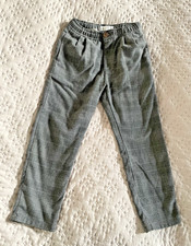 Boys Zara Check Grey Chequered Trousers Age 7 UK 122cm