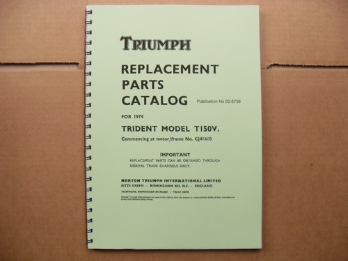 Triumph t150v trident parts - t150v,