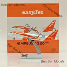 1:200 easyJet  Airbus A320neo G-UZLM -JFOX JF-A320-046 Diecast Model WITH STAND