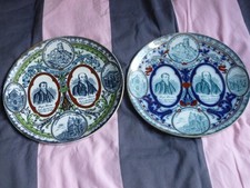 Pair of Wood & Sons Burslem Primitive Methodist Centenary Plate 1807-1907