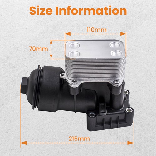 Oil cooler filter housing - oil,