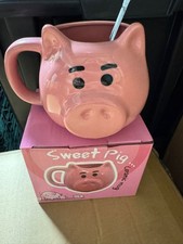 Cute 3d Pink Pig Piggy Mug Cup