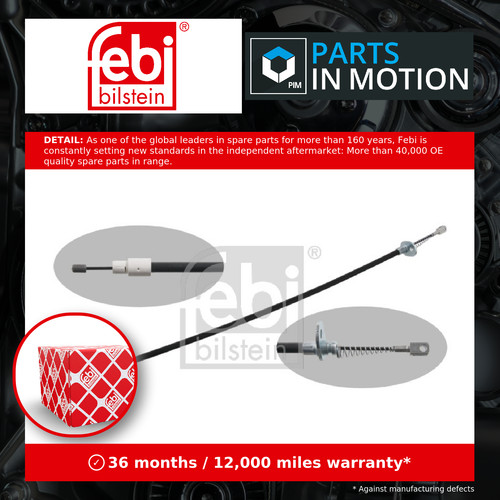Handbrake cable rear left - cable, or