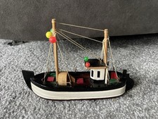 Wooden Model Fishing Boat