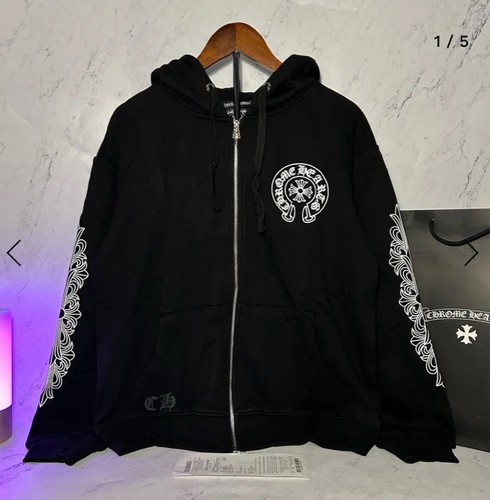Chrome hearts zip hoodie - hearts,