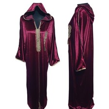 Luxury Burgundy Abaya Jilbab