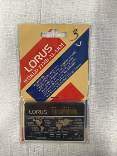 Lorus world time alarm digital - world,