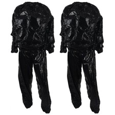 2X Heavy Duty Fitness Perte de Poids Sweat Sauna Suit Exercice Gym -Rip  XX4910