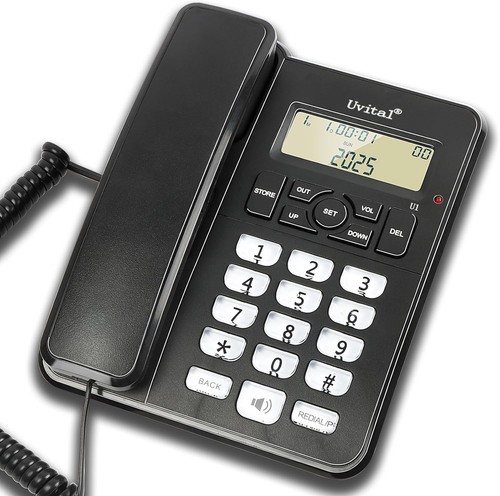 Corded landline telephone - landline,