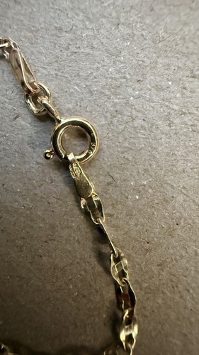 9ct gold mariner chain - 20",