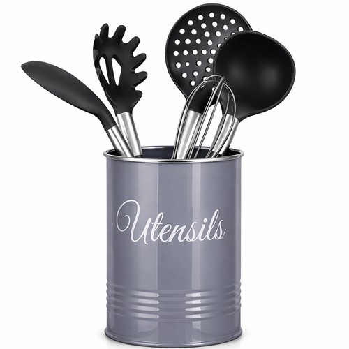 Grey round utensil - utensil, pot