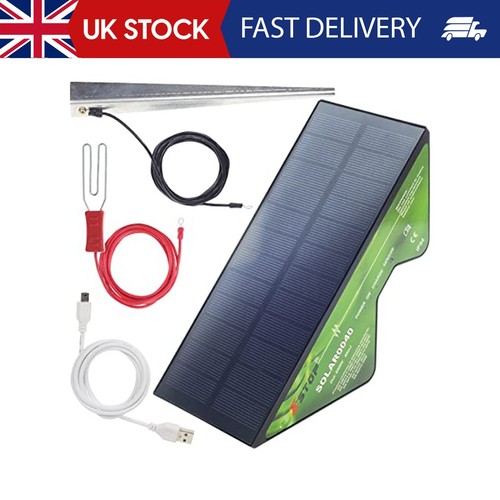 Solar powered electric fence - powered,