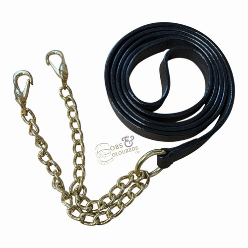 Newmarket chain leather lead - newmarket,