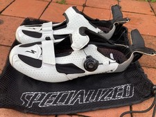 Specialised S-Works Tri Vent Cycling Shoes Size UK 9 White/Black Triathlon