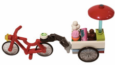 LEGO Electric Ice-Cream Bike Trailer Cart Freezer Box & Accessories NEW!!