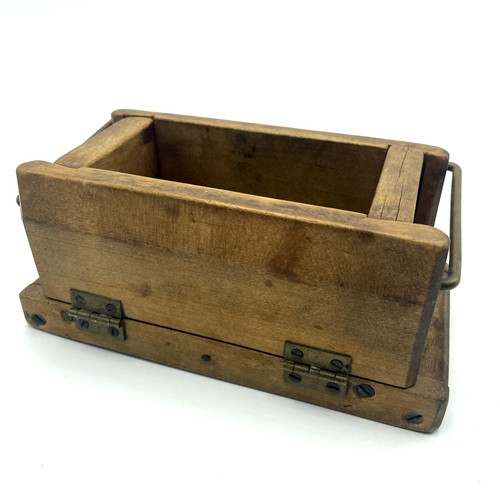 Primitive wooden butter press - primitive,