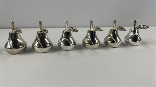 Set six silver - of, silver-toned