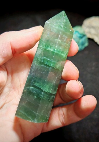 128g 88mm green fluorite - 128g,