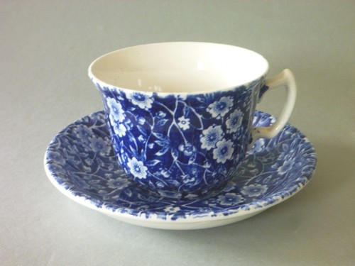 Burleigh blue calico tea - burleigh, cup