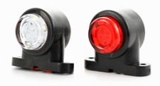 2x 24V LED Side Marker Perimeter Lights for Truck Trailer Chassis Scania DAF