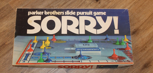 1972 sorry game parker - sorry!,