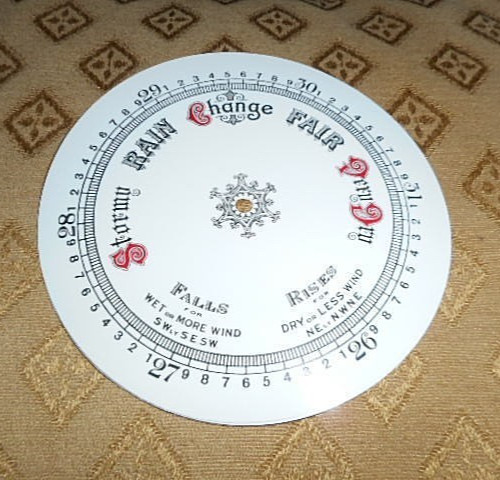Barometer aneroid dial - dial, face