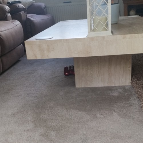 Beige marble coffee table - marble,